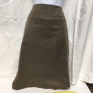 Zara Basic Medium Brown Skirt, size Large
